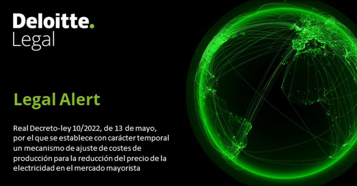 Real Decreto-ley 10/2022 de 13 de mayo, por el que se establece con ...