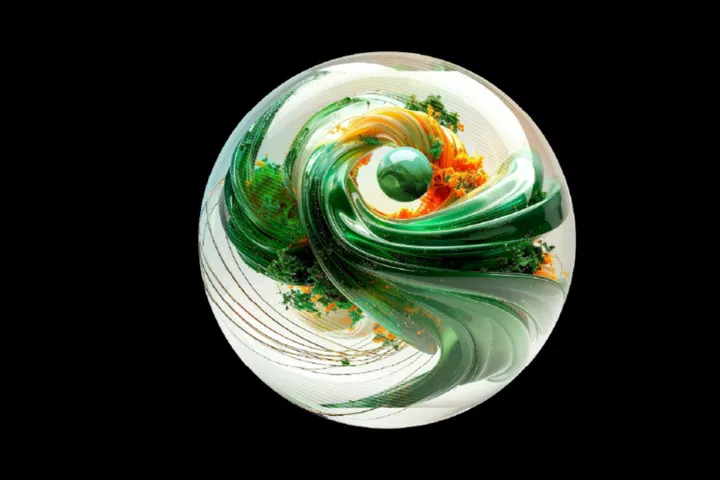 green sphere
