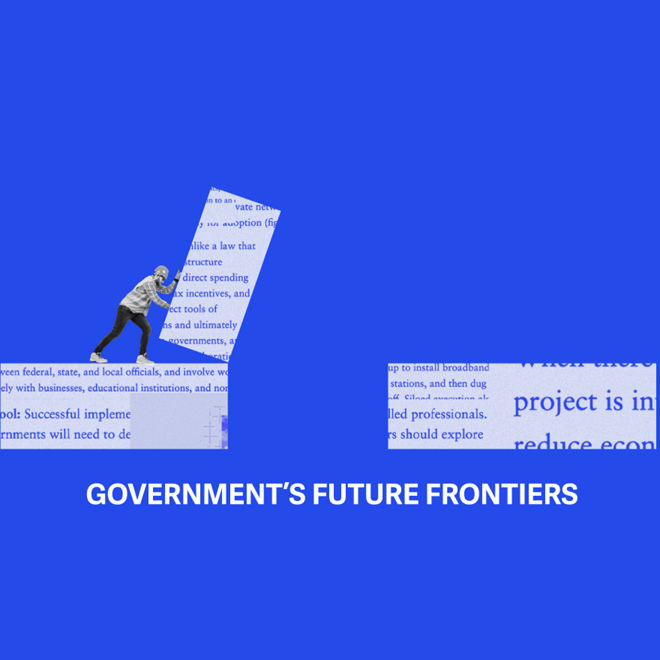How collaborative leadership can create solutions to big global issues on government’s future frontiers