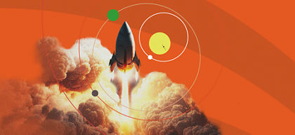 Riding the exponential growth in space